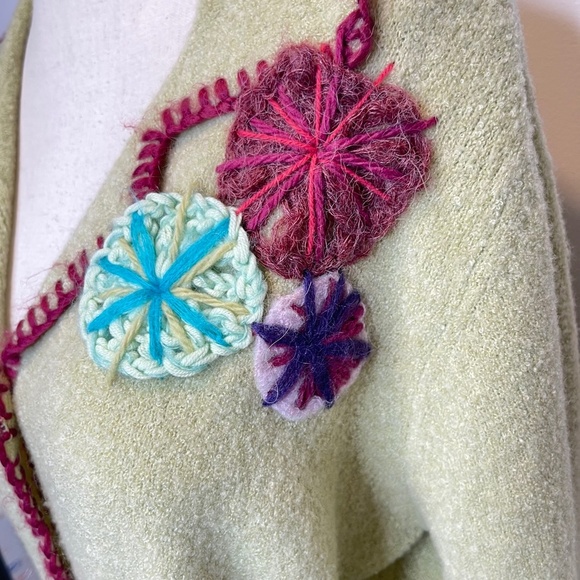 Vintage J. Jill Lime Green Sweater Size Large - Picture 7 of 9